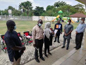 TUDEC donates 15 Wheelchairs to PWDs in Two Assemblies in Accra
