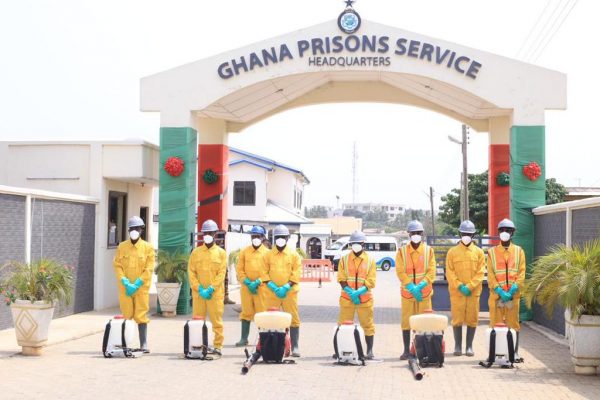 Prisons Service, Zoomlion, disinfection, covid-19