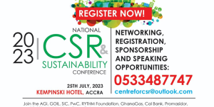 AGI, GOIL, RYTHM, SIC, PwC, SG-SSB, Promasidor, Others for 2023 CSR and Sustainability Conference