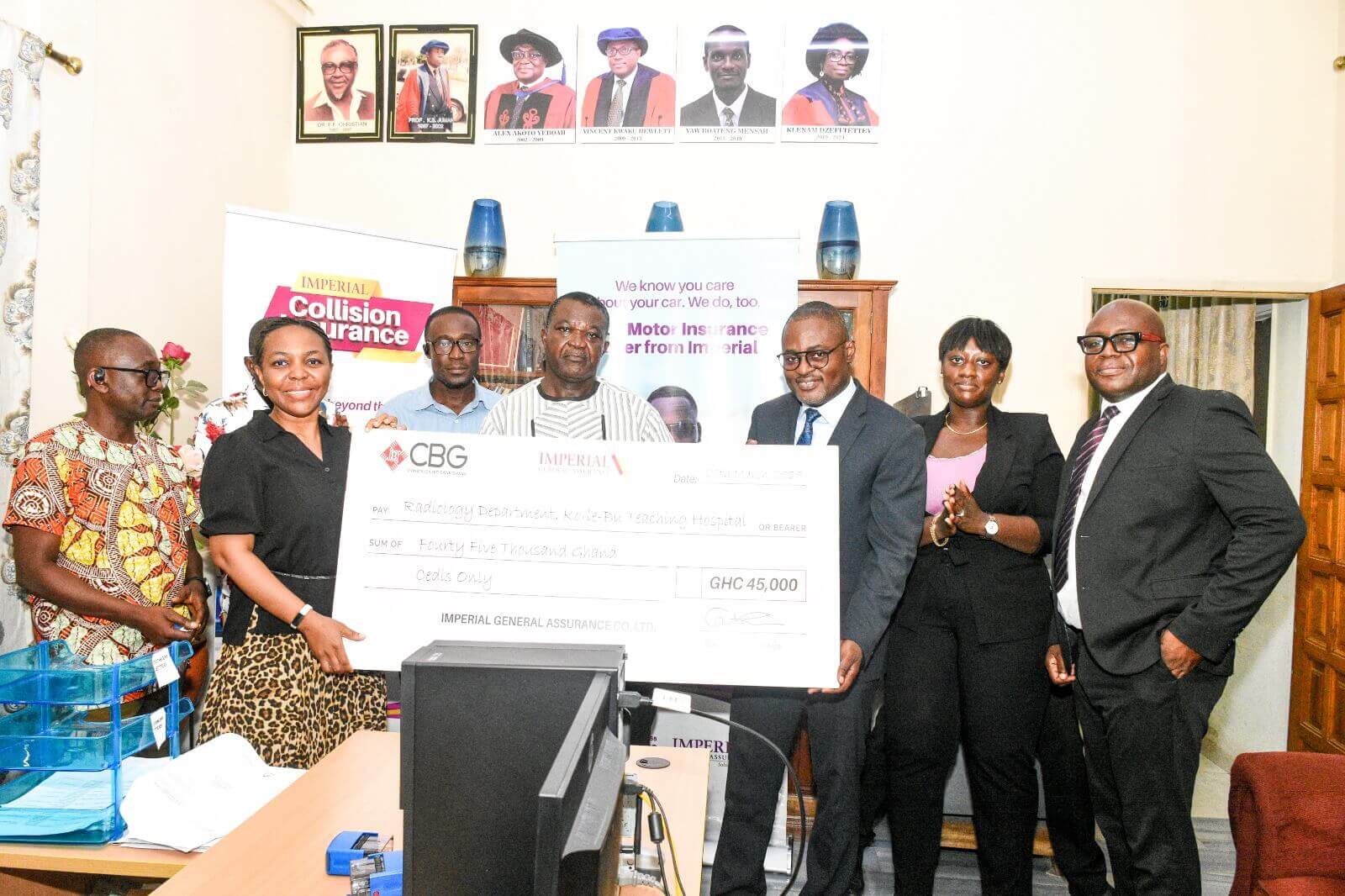 Imperial General Assurance supports Korle Bu Hospital to provide 24-hour Radiology Services