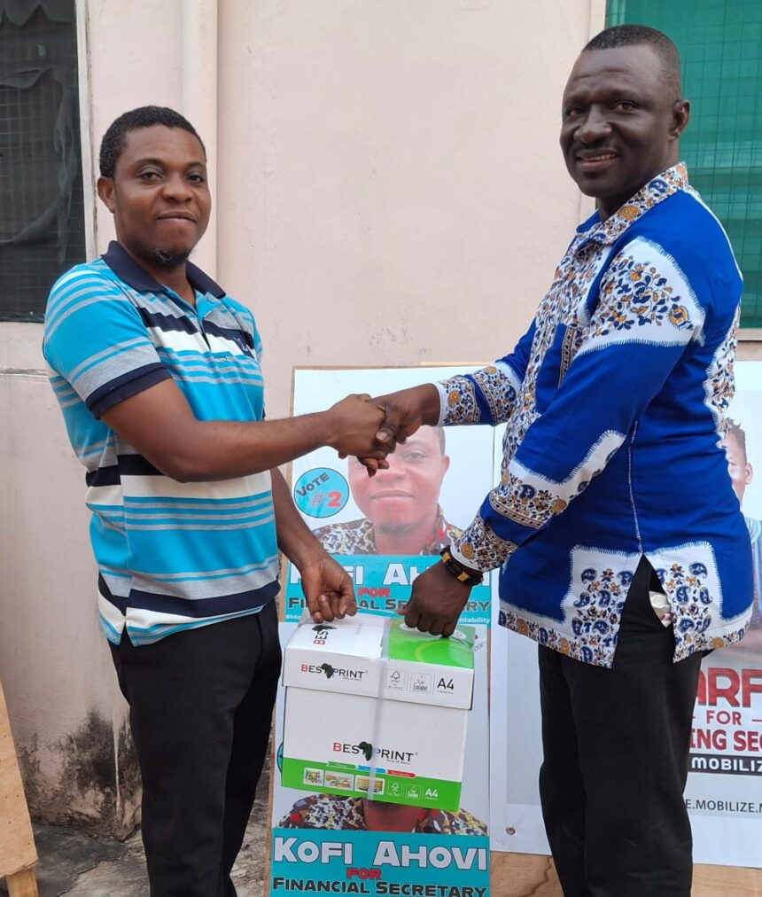 PRINPAG, Kofi Ahovi, Donation