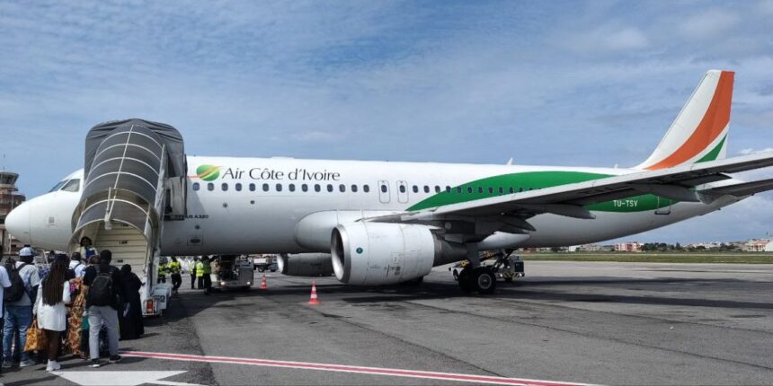 Air Côte d’Ivoire, Accra–Paris flights