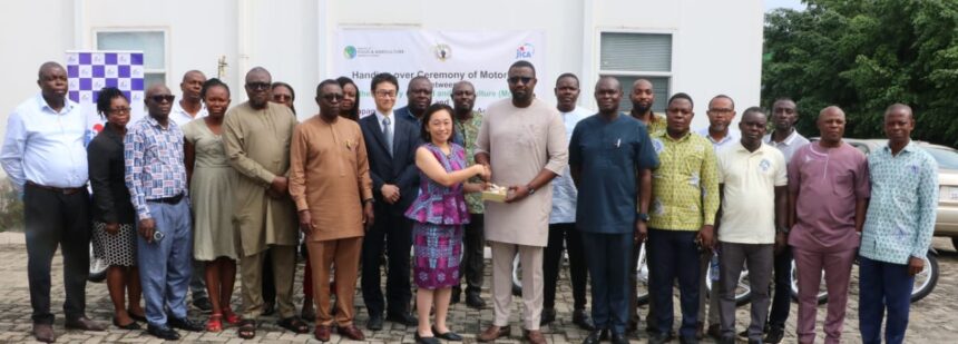 JICA Donates 30 Motorbikes to Ghana’S Ministry of Food and Agriculture