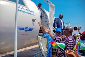 Jerry John Rawlings. United Nigeria Airlines,