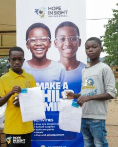 Chwinto: Over 400 Children Benefit from Hope In Sight Foundation’s ‘Make a Child Smile’ Outreach