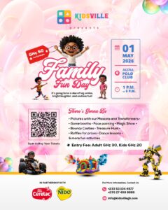Kidsville Family Fun Day Returns on 1 May 2026 at Accra Polo Club