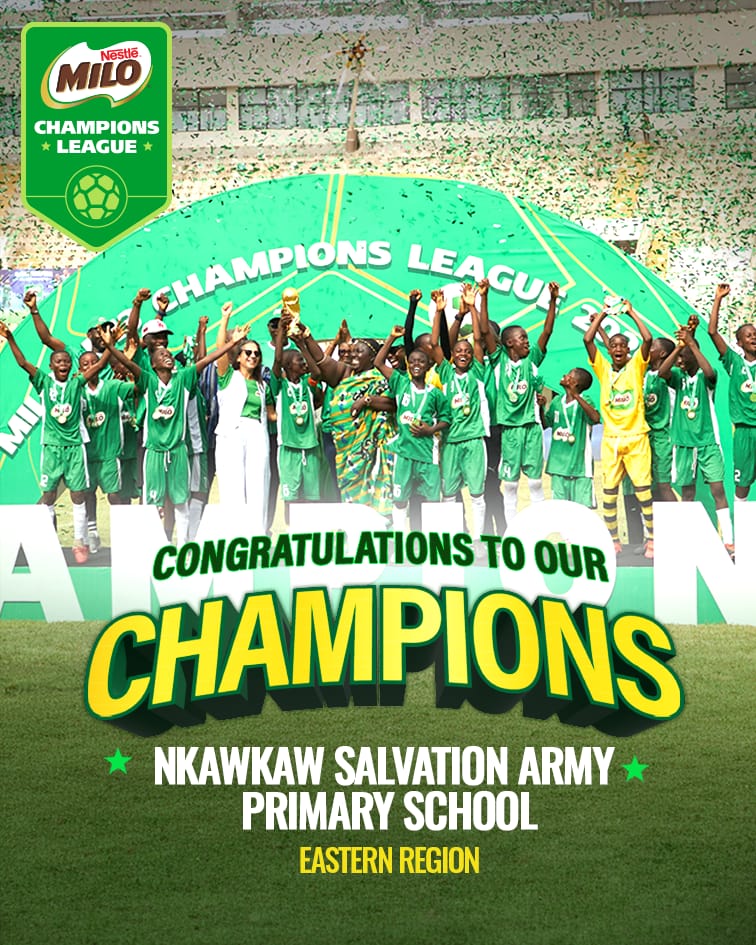 Nkawkaw Salvation Army, MILO U-13 Champions