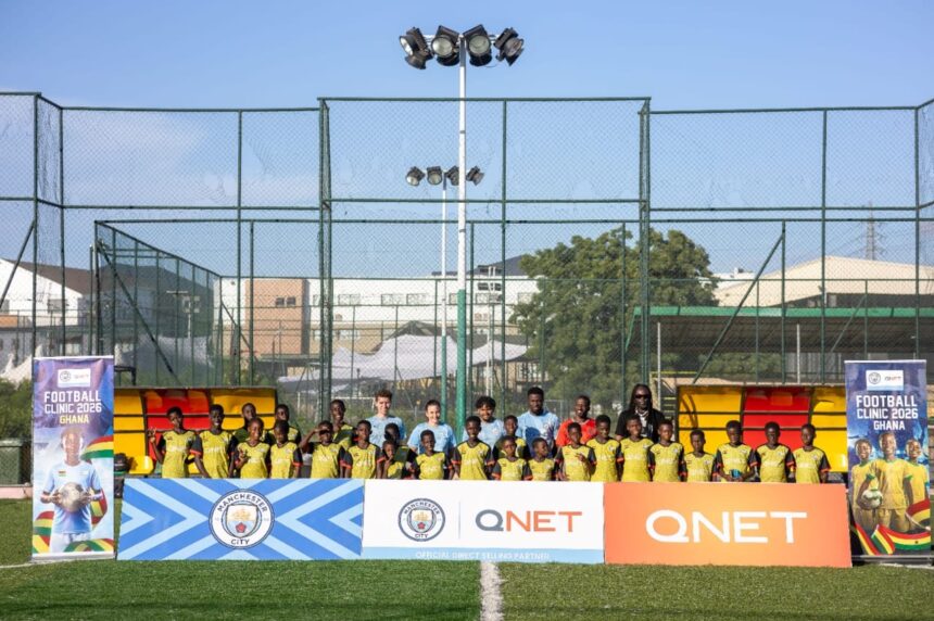 QNET and Manchester City Bring World-Class Football Coaching to Ghana's Young Talent
