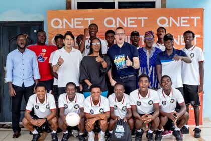 QNET Donates Football Equipment to Samuel Inkoom Academy to Support Grassroots Football