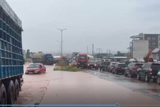 flooding, Traffic, Kasoa