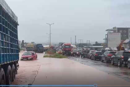 flooding, Traffic, Kasoa
