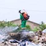 Disinfection, Accra flood, Zoomlion