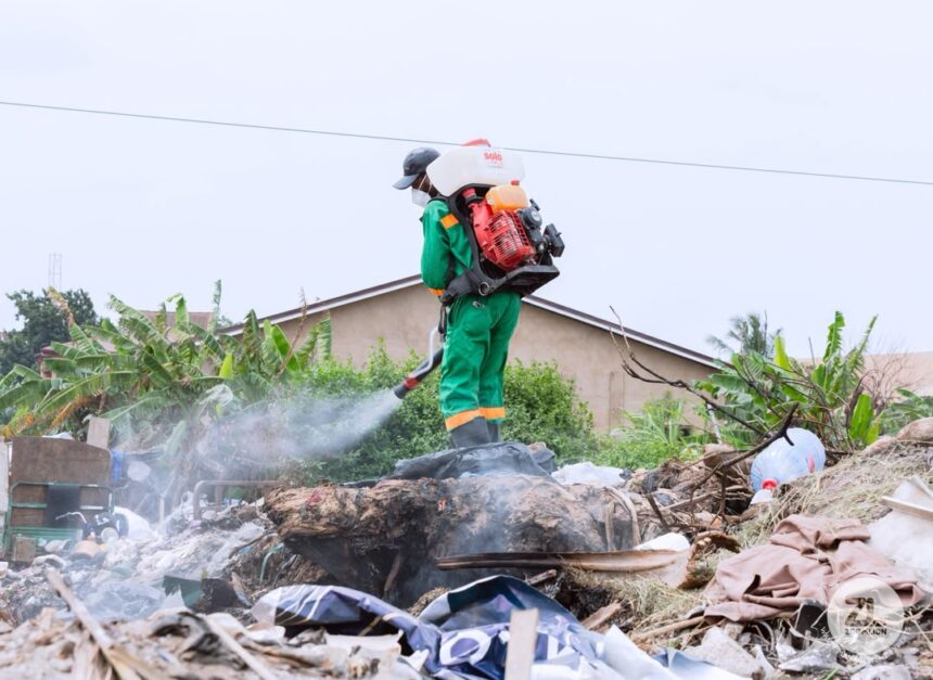 Disinfection, Accra flood, Zoomlion
