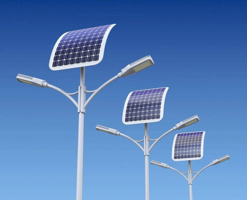 solar systems, streetlights